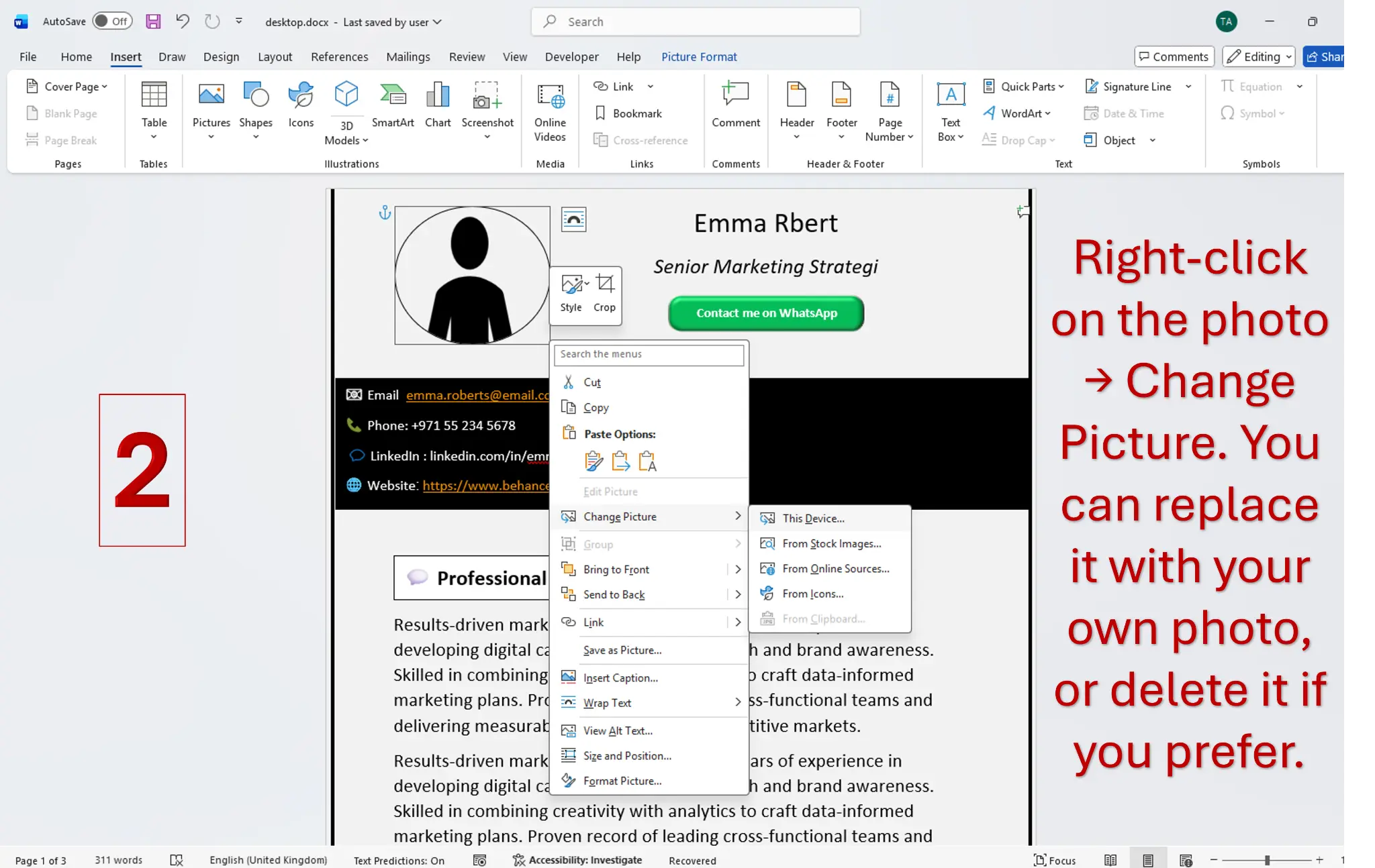 Open in Microsoft Word